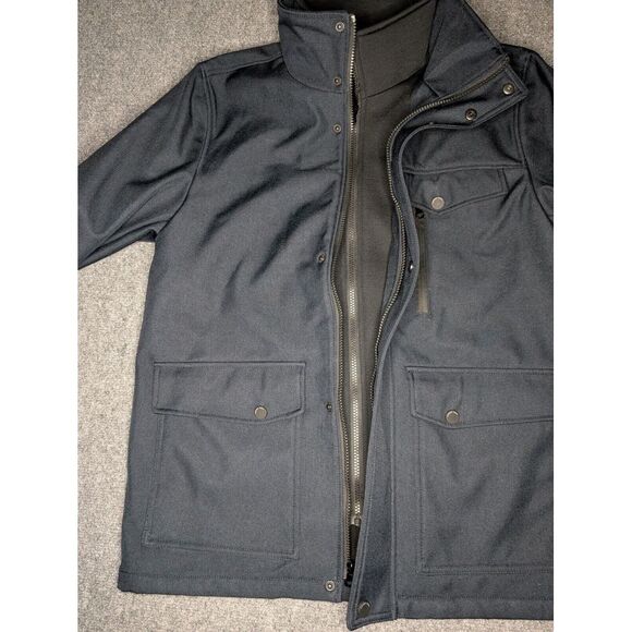Marc New York Andrew Marc Men's Textured Zipper Jacket Navy Blue Size Medium - Picture 6 of 10